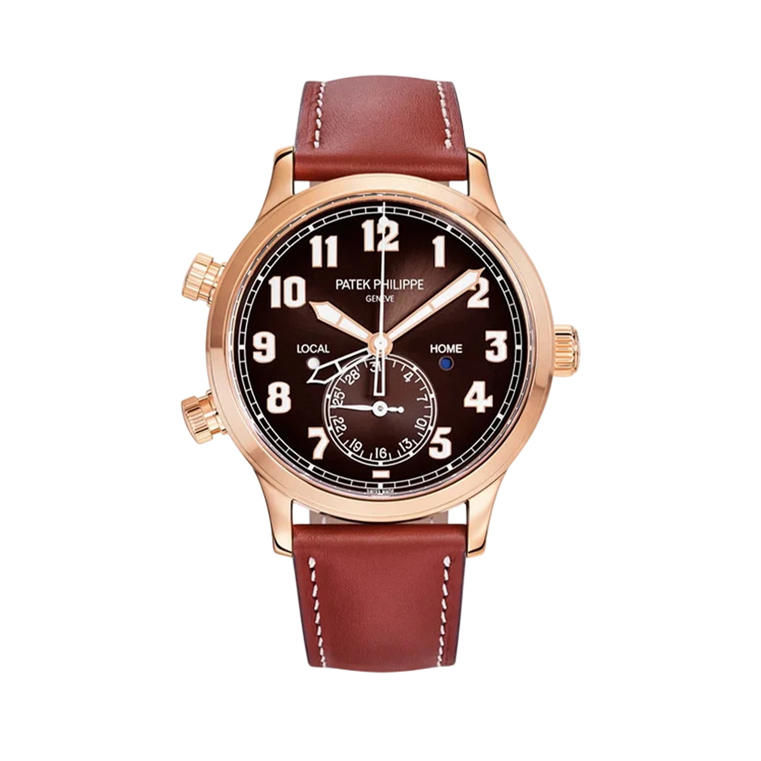 ساعة Patek Philippe Calatrava Pilot Travel Time رجالية 42 مم